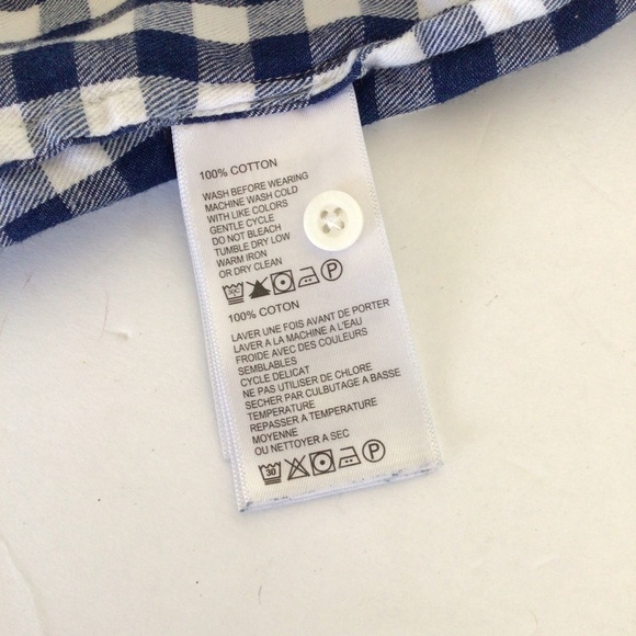 TOMMY BAHAMA BONITA CHECK PRINT POPOVER BLOUSE WOMENS SMALL - Picture 11 of 12